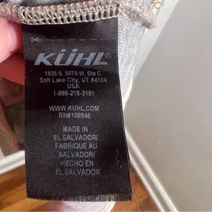 Kuhl Women's Size Medium Athena‎ Pullover Dove Beige Cowl Neck Quilted Pockets thumbnail 13