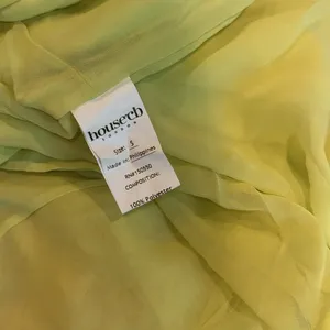 NWOT House of CB Pixie Lime Green Ruffle Maxi Dress sz S thumbnail 7