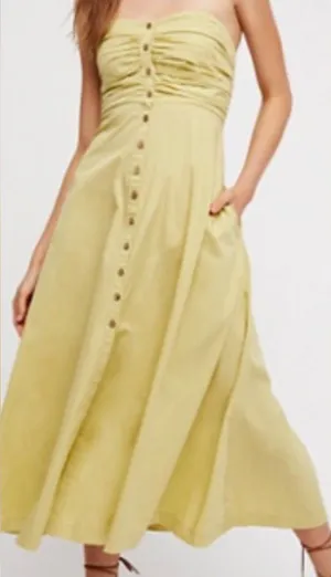 Free people just jill strapless midi maxi dress thumbnail 1