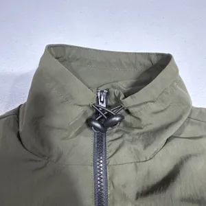 Collusion Womens Full Zip Short Cropped Jacket Sz 2 High Neck Long Sleeve Green thumbnail 7