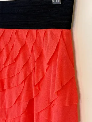 Express Tiered Ruffle Mini Skirt Size S thumbnail 3