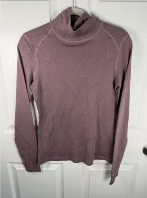 Terramar Woolskins Merino Wool Base Layer Top Small Purple UPF 50 Outdoor Hiking thumbnail 1