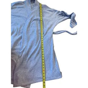 UGG‎ Duffield II Robe Women Large Heather Grey Fleece Belted Loungewear 1108461 thumbnail 7