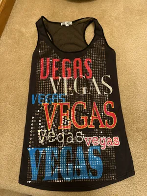 Love Amour Vegas tank top ladies size small thumbnail 1
