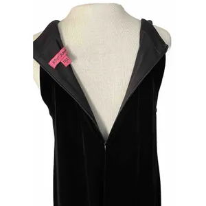 VTG Betsey Johnson Halter Dress Size 10‎ Black Velvet Cocktail Party Formal LBD thumbnail 7