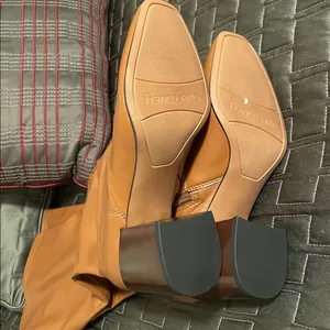 Franco Sarto Brown Knee-High Women's Boots Wide Calf thumbnail 4