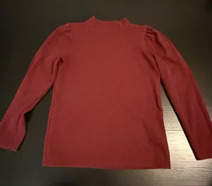 Madewell Burgundy‎ Long Sleeve sweater thumbnail 1