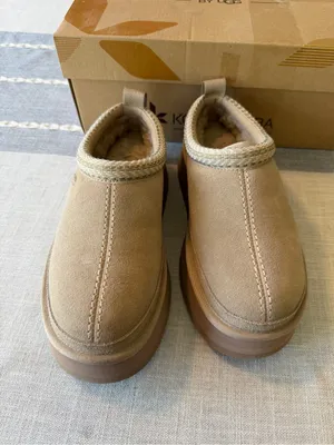 Koolaburra by Ugg Women’s Buree Platform Slippers Desert Stone Size 6 thumbnail 4