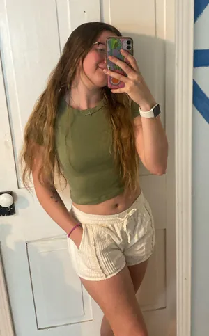 Aerie white flowy shorts  thumbnail 2