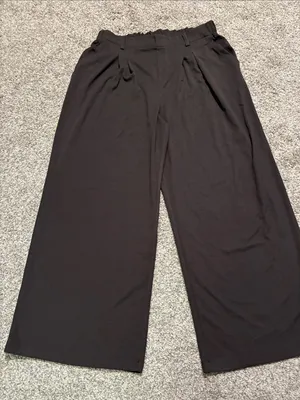HALARA Halara Flex High Waisted Pocket Wide Leg Micro Waffle Work Pants size XL thumbnail 2