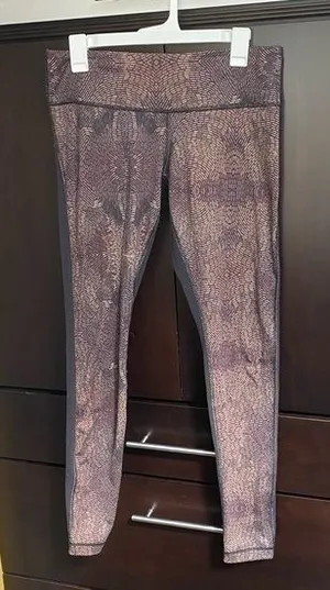 RARE Lululemon Wunder Under Pant‎ *Full-On Luon in size 10- Golden Godess Cashew thumbnail 1