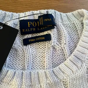 NWT Polo Ralph Lauren Pima Cotton Sweater White thumbnail 4