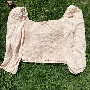 Urban Outfitters Cream Milkmaid Top thumbnail 3