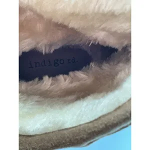 Indigo rd. Aztec Cozy Boot Women 6M Tan‎ Brown Rust Faux Fur Lined Mid Calf Boot thumbnail 7