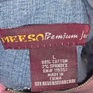 Y2k Mcbling twofer denim pink cropped hoodie jacket thumbnail 5