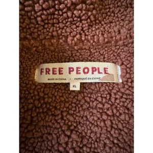 Free People Western Bohemian Retro 70s Faux Sherpa Suede Diogo Coat Size XL thumbnail 11