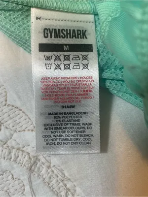 Gymshark Mint Green Recess Snap-Front Athletic Shorts Ladies Sz Medium thumbnail 6