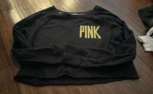 PINK Victoria’s Secret Sweatshirt Cropped thumbnail 1