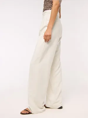 Abercrombie & Fitch Sloane Crepe Tailored Wide Leg Pant Size 31/12 R thumbnail 3