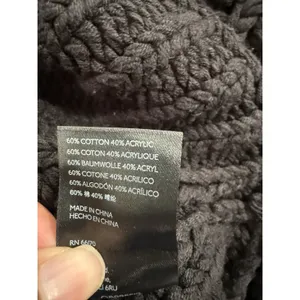 Free People‎ Long Sleeve Mock Neck Knit Pullover Sweater Black Size XS thumbnail 5