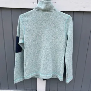 Nautica Mint and Navy Fleece Lined‎ Sweater Jacket thumbnail 3