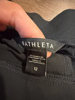 Athleta Brooklyn Mid Rise Ankle Pant Size 12 in Black - C30-100 thumbnail 3