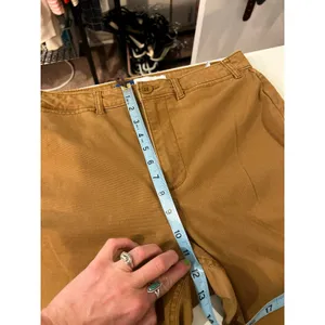 Old Navy Camel Tan Extra High Rise Cropped Wide Leg Comfy Pants Size 8 thumbnail 8