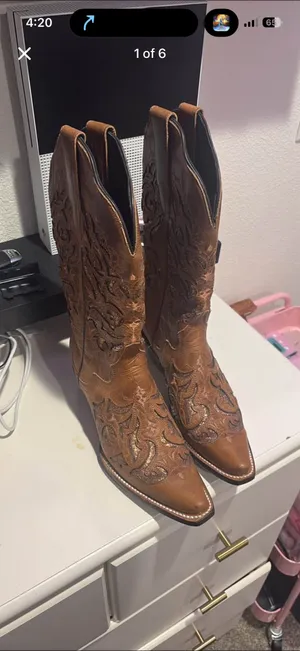 Women’s Western Boots Brown Size 8.5 thumbnail 2