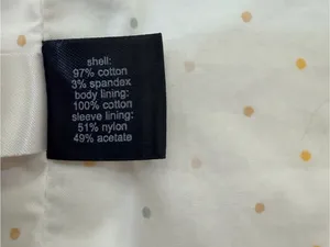 The Limited cream Cotton Stretch Blazer Size 12 Tailored Career Jacket thumbnail 6