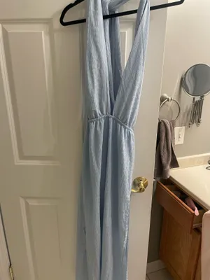 Fortunate One Blue Dress Maxi thumbnail 4