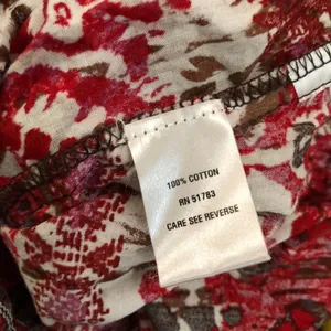 Maurice's Y2K Fairy Boho Grunge Granola Whimsical Red pink black blouse shirt top crotchet beaded square neckline short sleeve #whimsygoth #gothic thumbnail 6