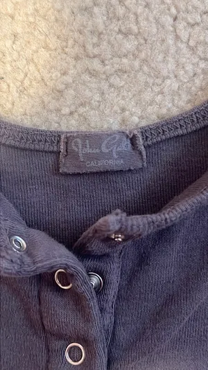 John Galt Brandy Melville Gray Button Tank thumbnail 2