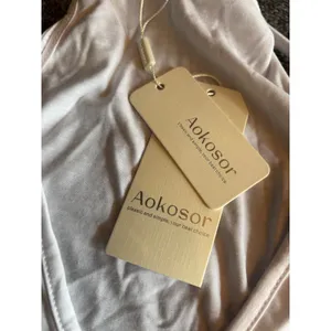 Aokosor nwt Womens White Sleeveless Wrap Tank Top S thumbnail 4