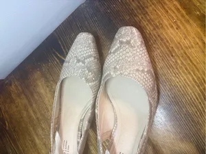 Lifestride tan snakeskin sling back low heels size 7.5 thumbnail 4