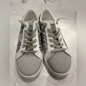 NEW Vintage Havana Python Star Fashion Sneakers thumbnail 3