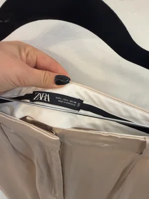 ZARA Silk Pants Wide-Leg thumbnail 2