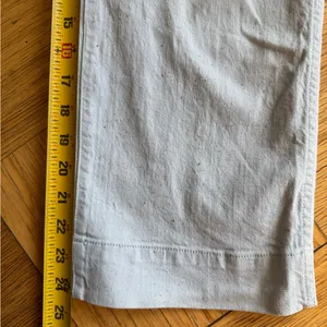 Madewell Emmett Cropped Wide Leg Pants, Light Blue Speckled Canvas, Sz 25, VGUC thumbnail 14