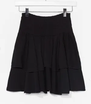 Nasty Gal Loose Shirred Tiered Mini Skirt thumbnail 1