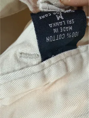 Abercrombie & Fitch Beige Shorts with Drawstring Waist Size Medium thumbnail 10