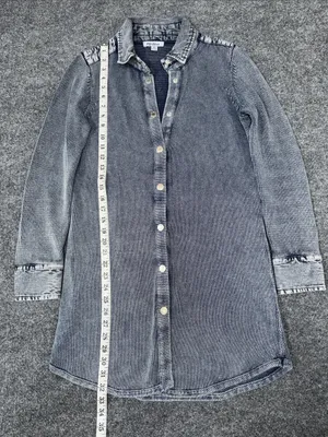 PBJ Blues Snap Tunic Cardigan - Denim Indigo thumbnail 3