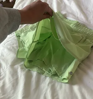 Lime green athletic shorts thumbnail 4