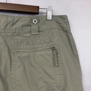 Y2K Gap Cargo Capris Women 16‎ Green Utility Cropped Gorpcore Indie Granola Girl thumbnail 7