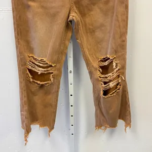 Vervet Kiss Of California Super High Rise 90's Vintage‎ Crop Flare Jeans W27 Tan thumbnail 6