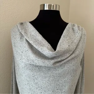 Anthropologie Gray Cowl Neck Sweater thumbnail 2