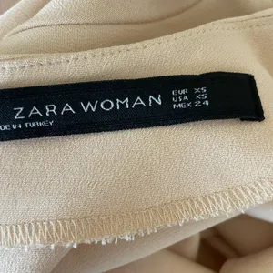 Zara Woman Shift Mini Dress XS Pastel‎ Orange Mod Minimalist Soft Girl Euro Chic thumbnail 6