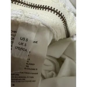 Free People Go West Jean‎ Denim Overall Jumpsuit Zinc White Women's Size Small thumbnail 14