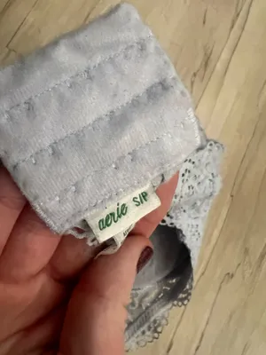Light Blue Lace Bralette Aerie thumbnail 4