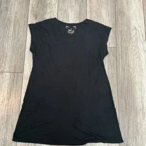 Disney Mickey Mouse Black Tunic‎ Top Womens L/XL Lace Back Detail thumbnail 7