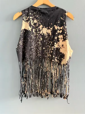 Delta Fringed Graphic Budweiser Sleeveless Tee thumbnail 4