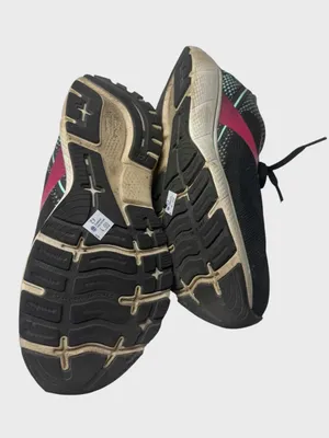 Brooks Women's Black Running Sneakers with Pink and Teal Accents thumbnail 9